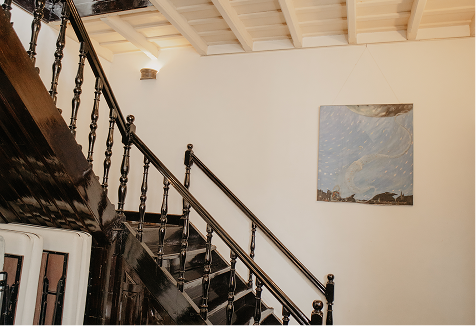 Furnished staircase interior
